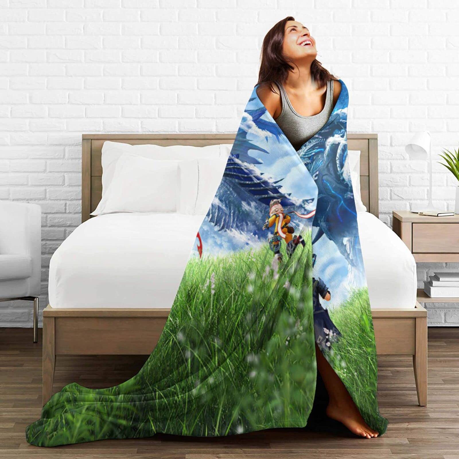 Amazon｜ゼノブレイド1 毛布 厚手 シングル 冬用 フランネル 毛布超